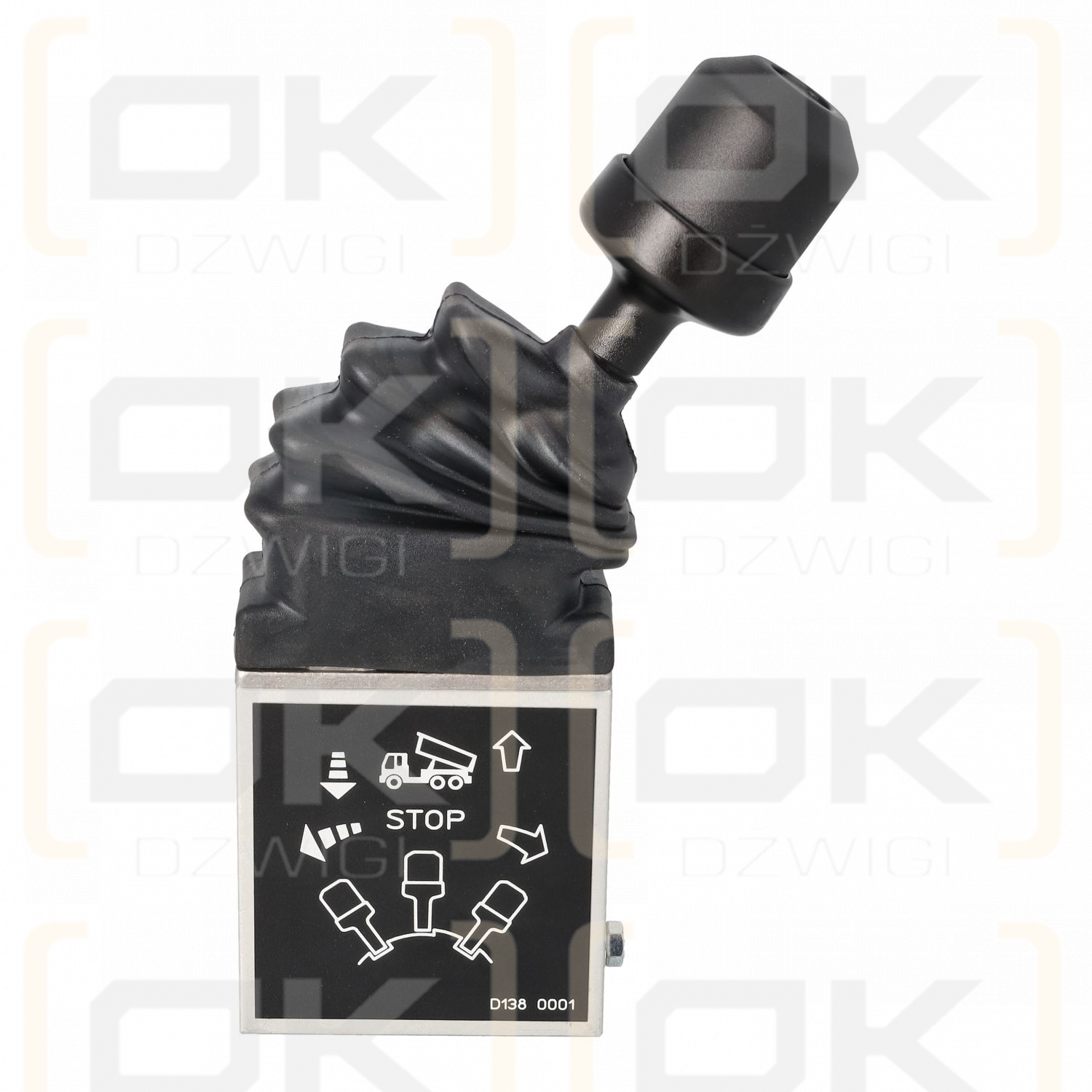 Pneumatic joystick for hooklift, skip loader, tipper BI G1/8" bottom connections